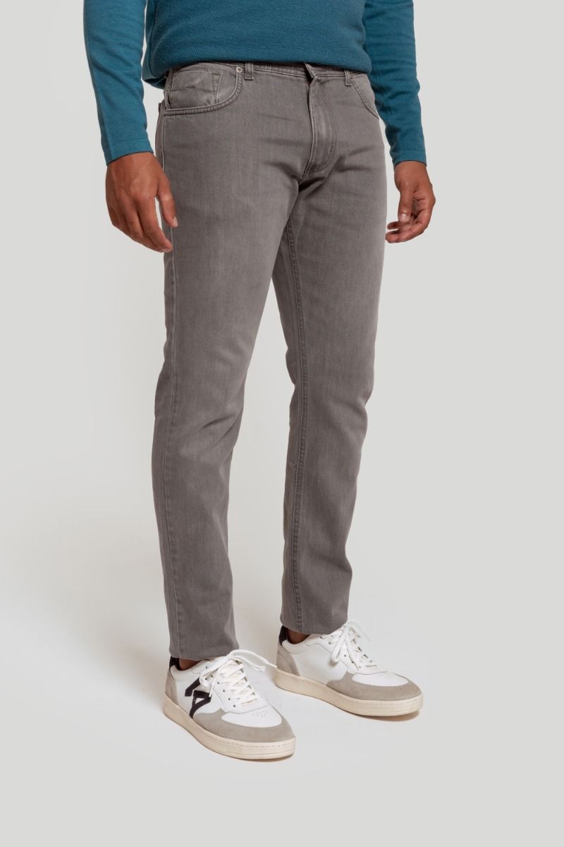 CALÇA ESPORTIVA DENIM CINZA