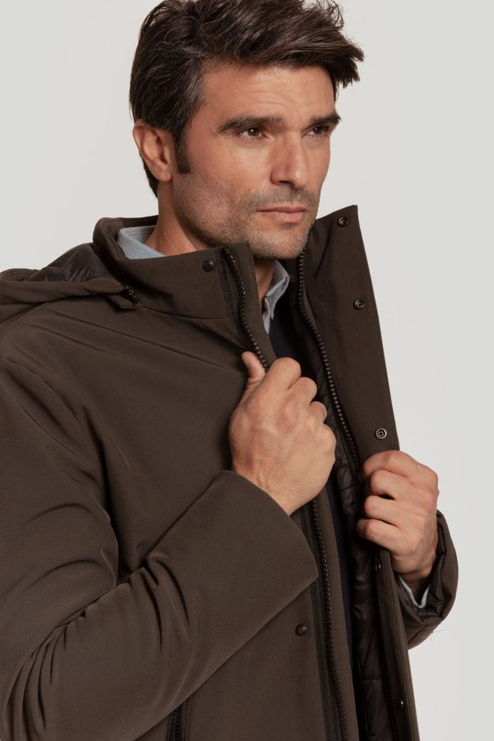 PARKA DE NAILON VERDE