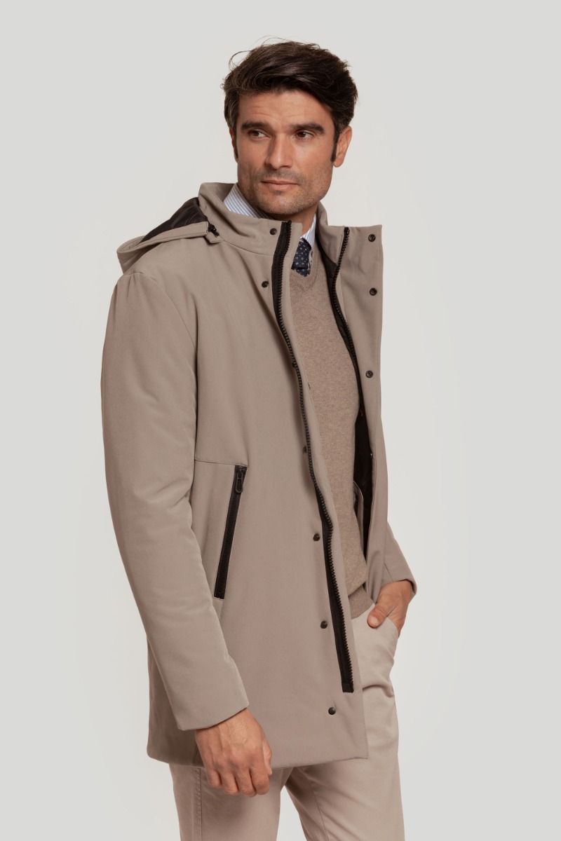 PARKA DE NAILON GRIS