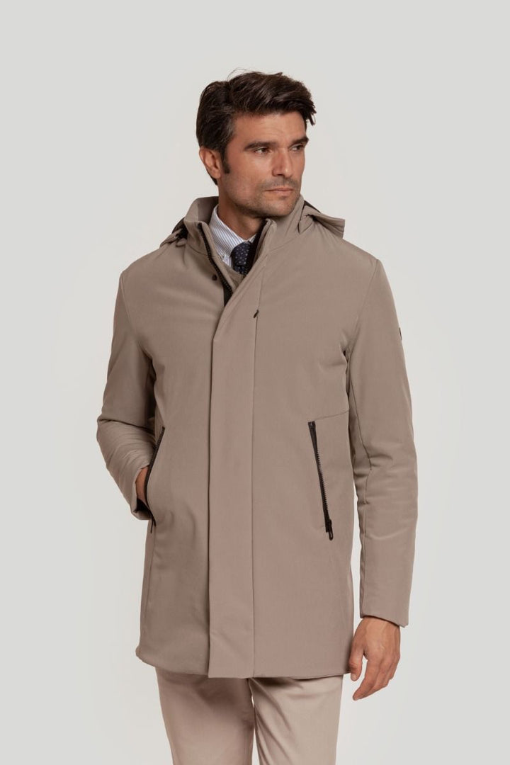 PARKA DE NAILON GRIS