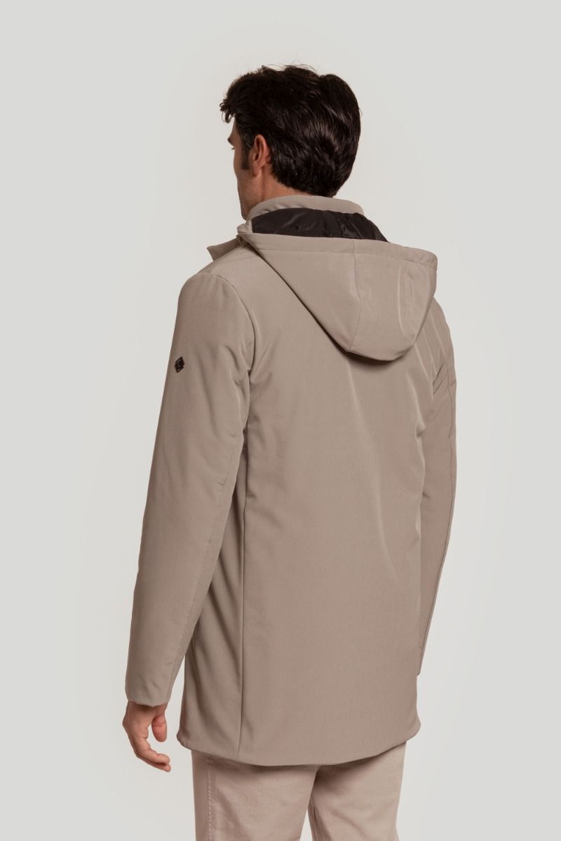 PARKA DE NAILON GRIS