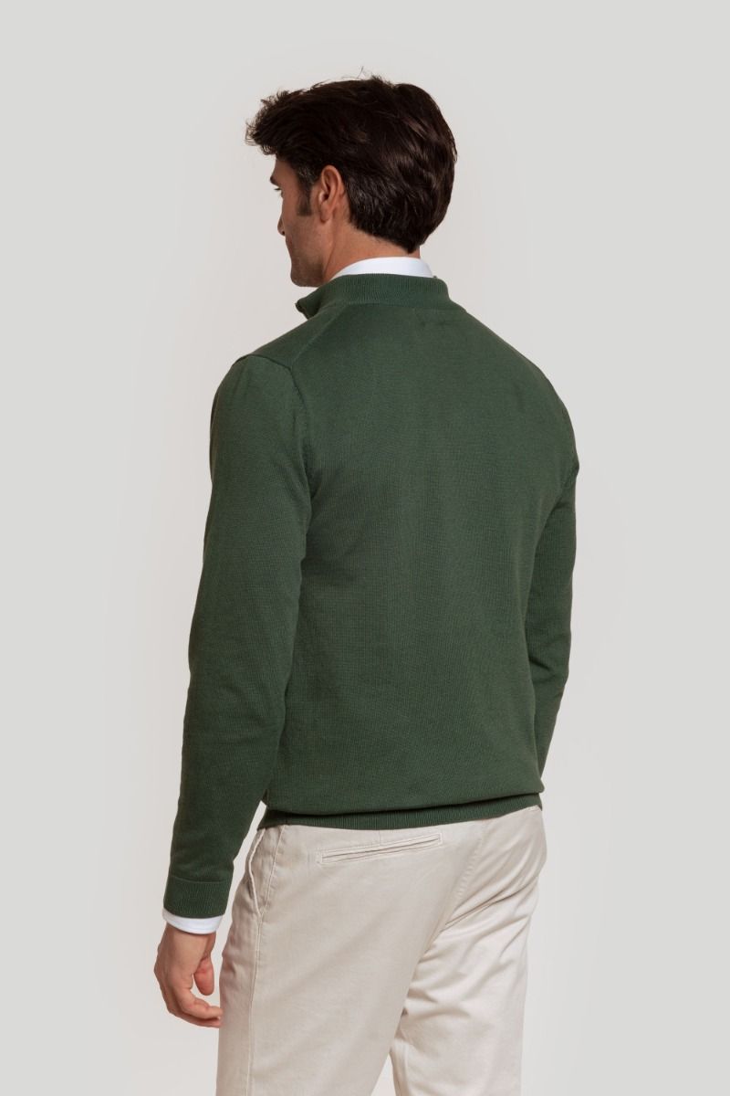 GREEN ZIP JERSEY