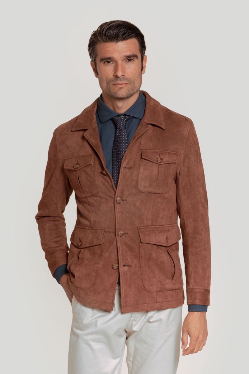 BROWN SUEDE JACKET