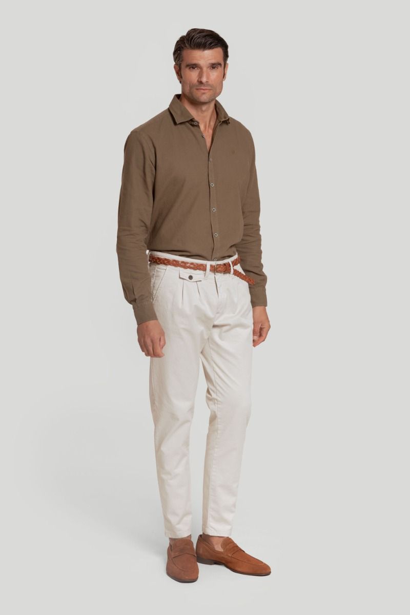 CAMISA ESTRUTURADA KHAKI