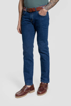 Vaquero Regular Azul Medio