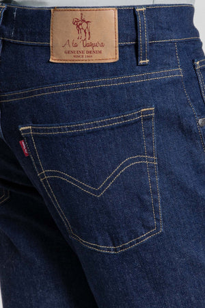 Vaquero Regular Azul Oscuro