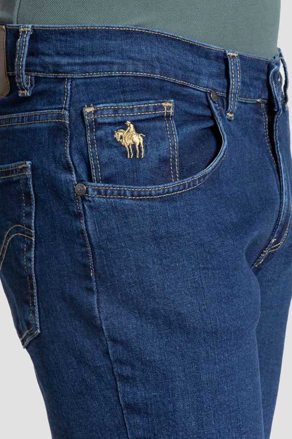 Vaquero Regular Azul Medio