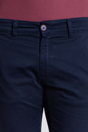 NAVY BLUE SKINNY CHINO PANTS