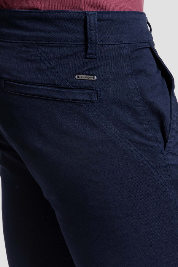 NAVY BLUE SKINNY CHINO PANTS