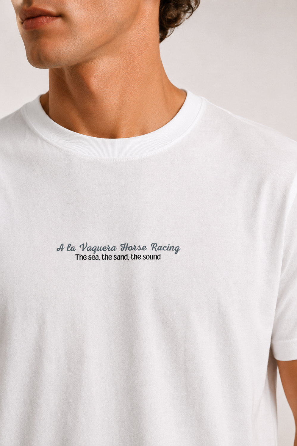 Camiseta Horse Raicing Blanca