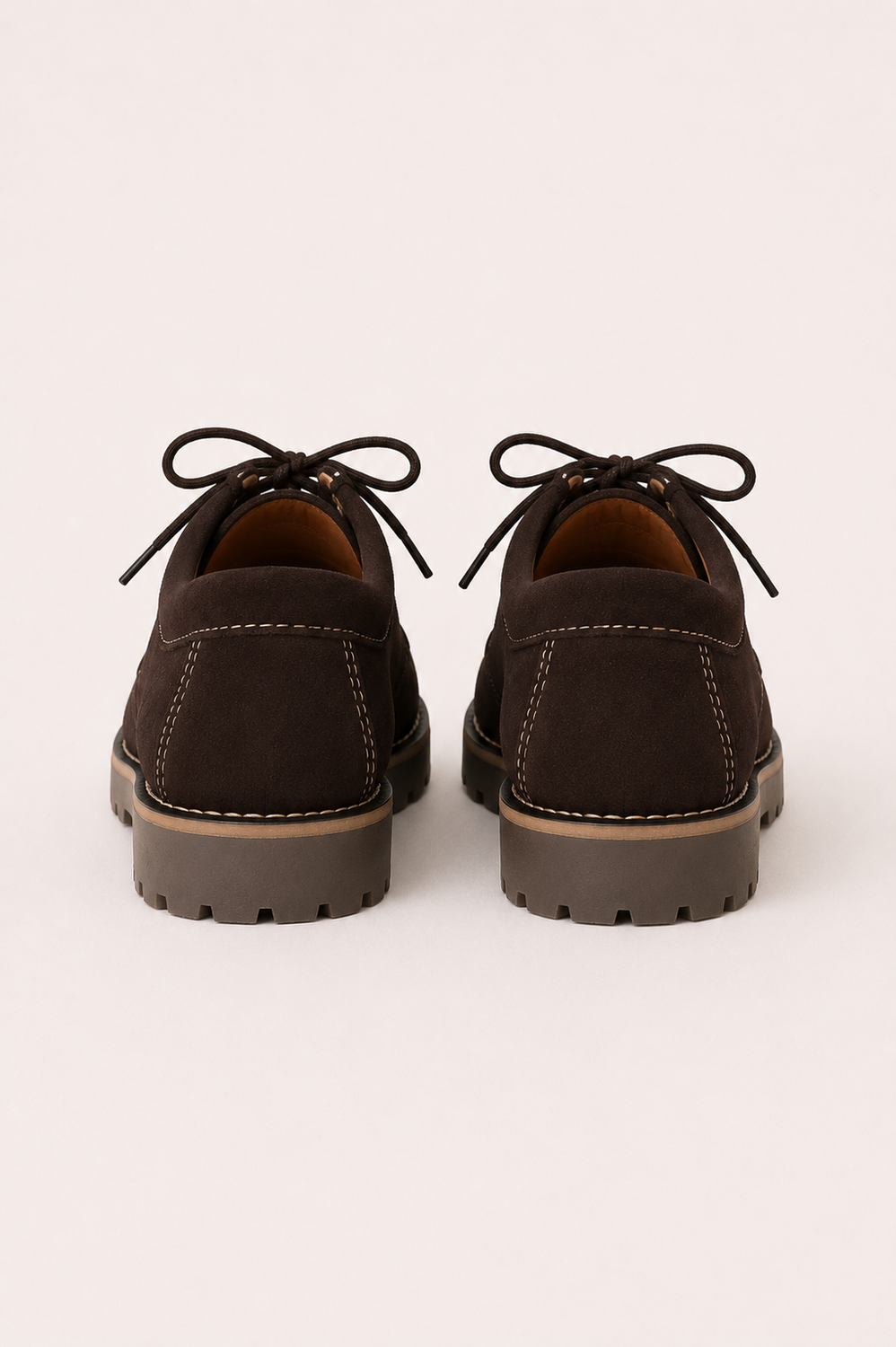 Zapato Serraje Marrón Oscuro Suela Track