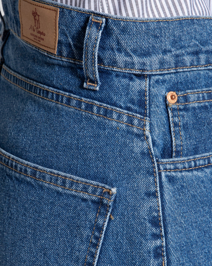 Vaquero Wide Leg Azul Medio