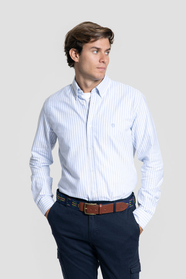 Camisa Oxford Raya Celeste