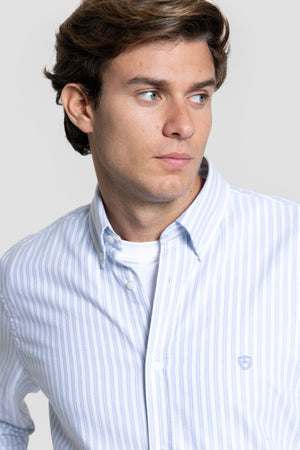 Camisa Oxford Raya Celeste