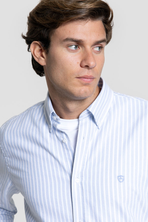Camisa Oxford Raya Celeste