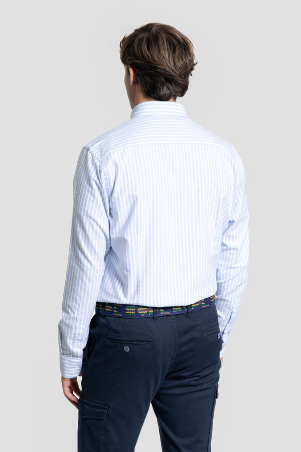 Camisa Oxford Raya Celeste