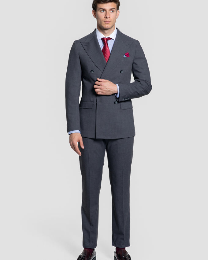 Traje Cruzado Gris