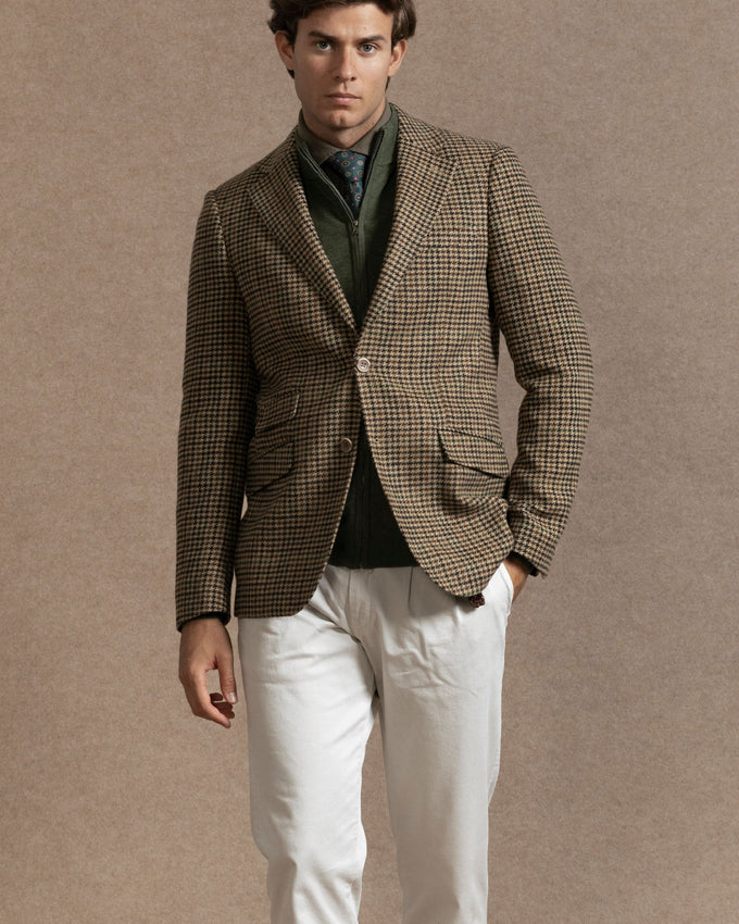 Blazer Xadrez Camelo