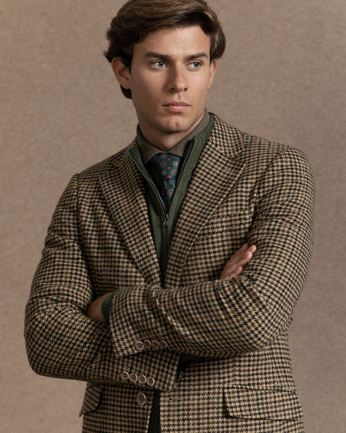 Blazer Xadrez Camelo