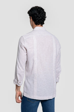 Guayabera Rayas Camel