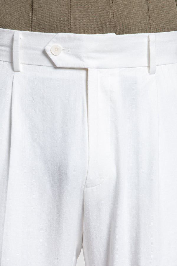 Pantalón Blanco Pinzas