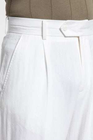 Pantalón Blanco Pinzas