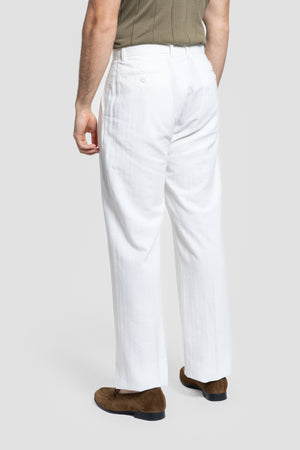 Pantalón Blanco Pinzas