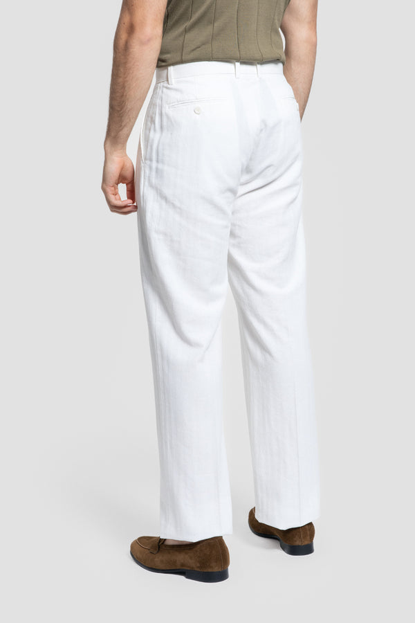 Pantalón Blanco Pinzas