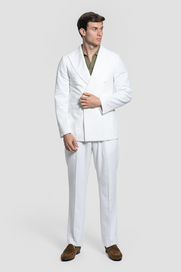 Pantalón Blanco Pinzas