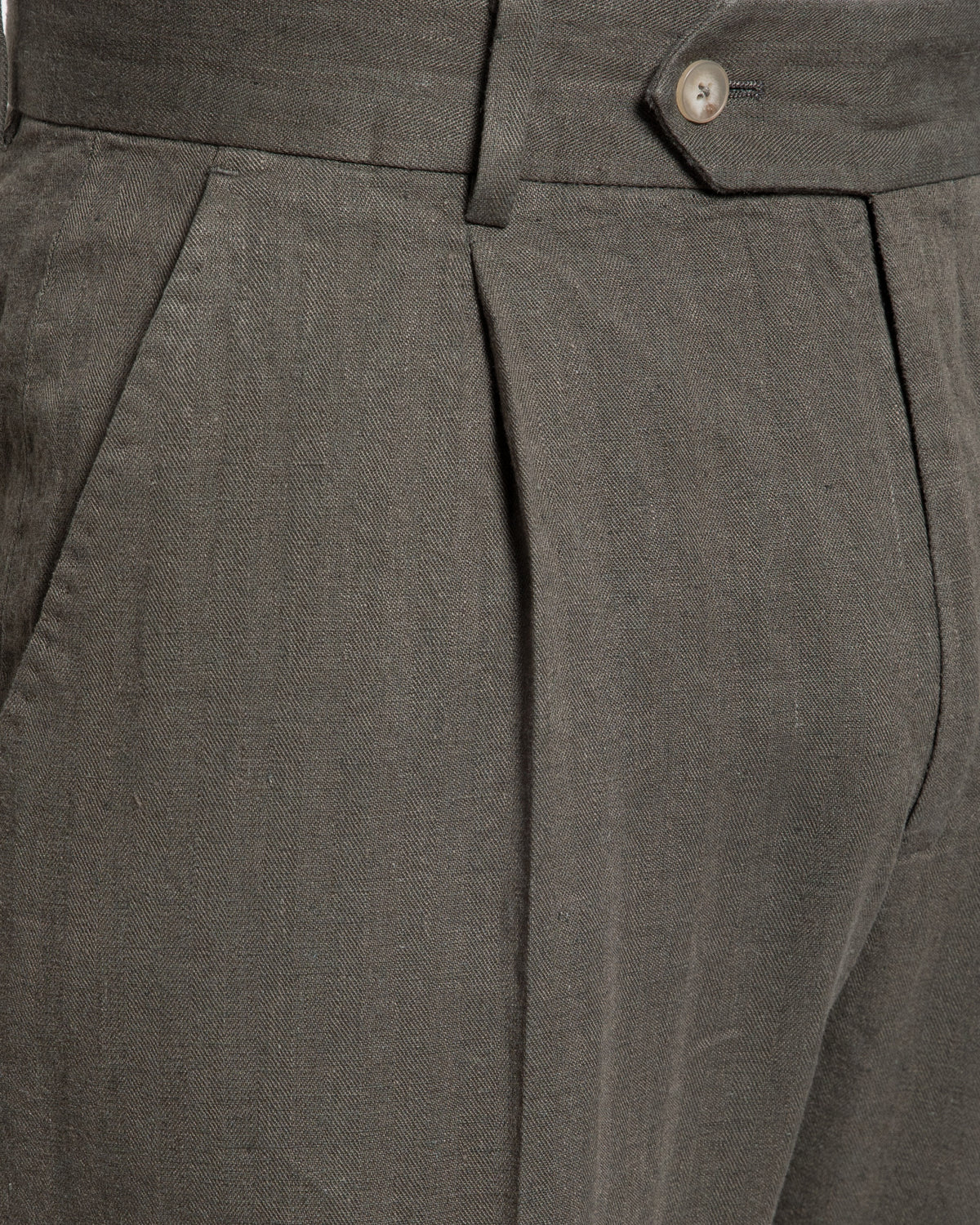 Pantalón Pinzas Bota Ancha Kaki