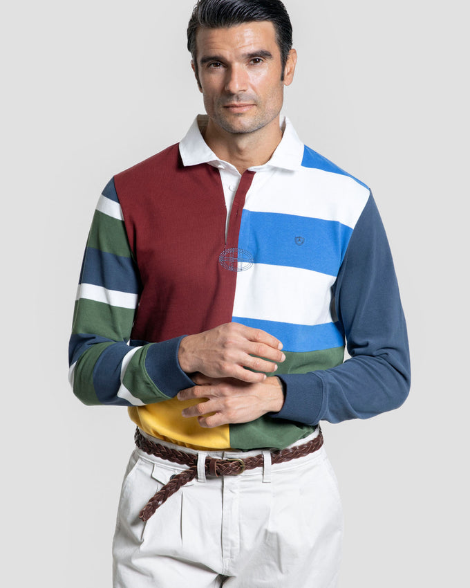 Polo Manga Larga Burdeos