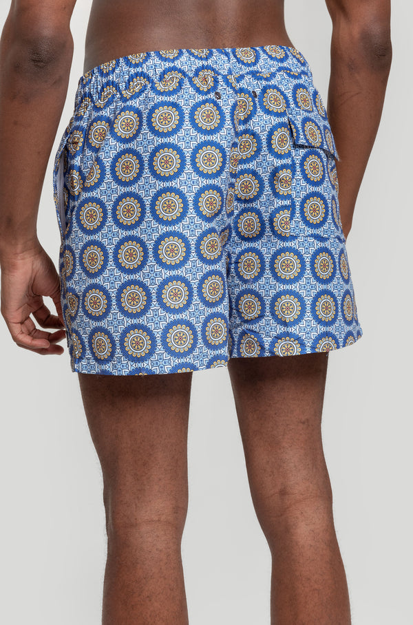 Bañador Estampado Azul