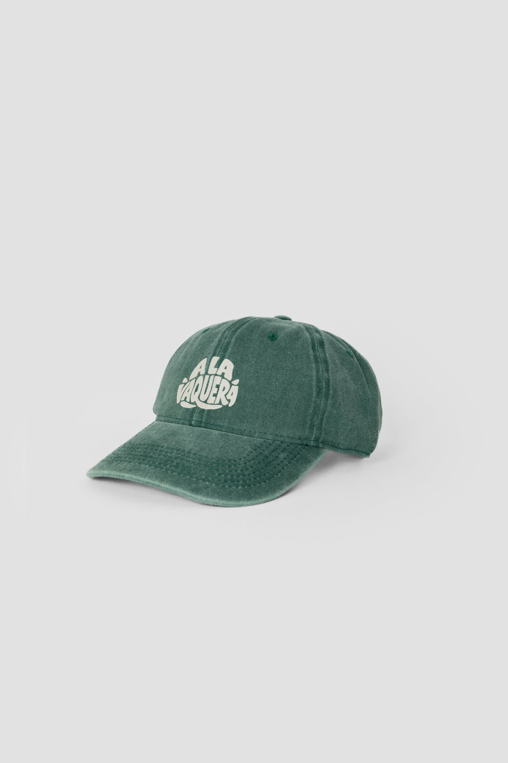 Gorra Lavada Letrero Verde
