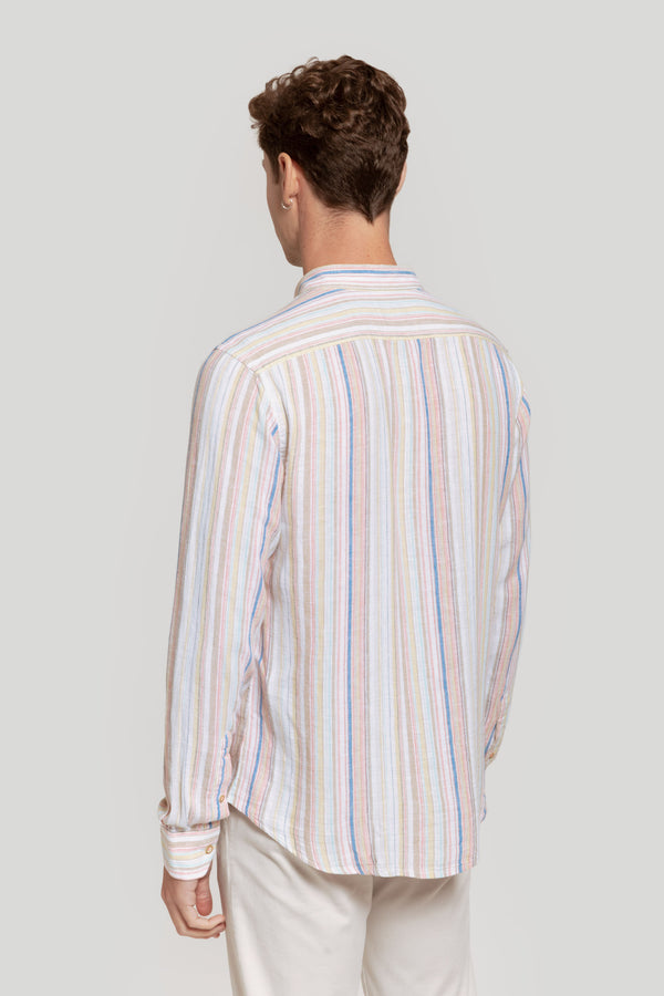 Camisa Lino Rayas