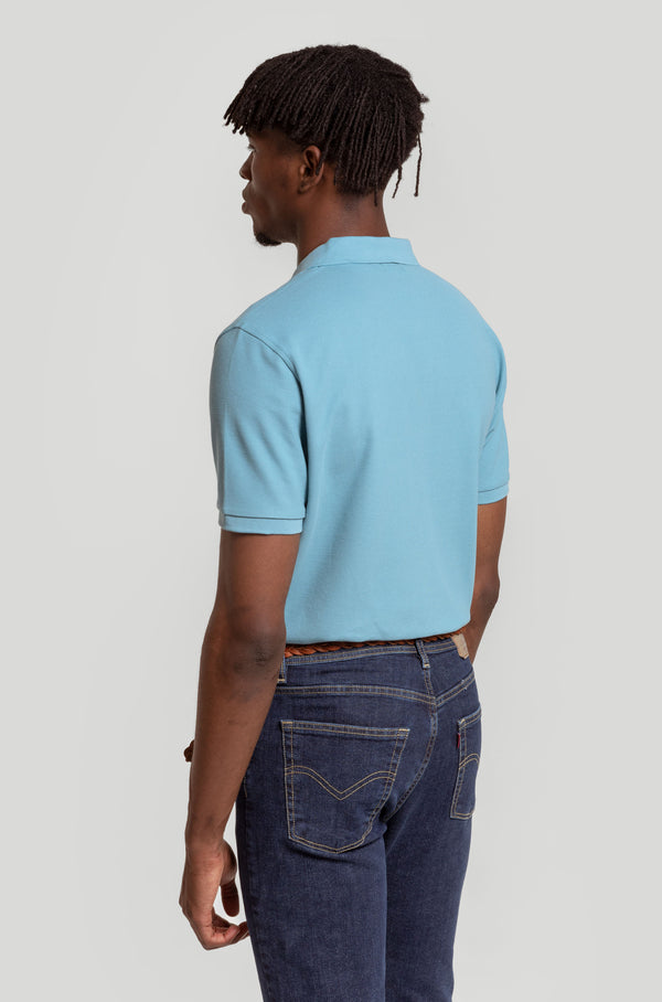 Polo Pique Celeste