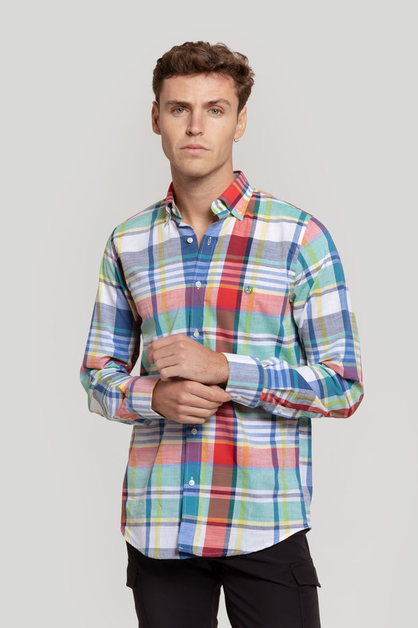 Camisa Cuadro Lino