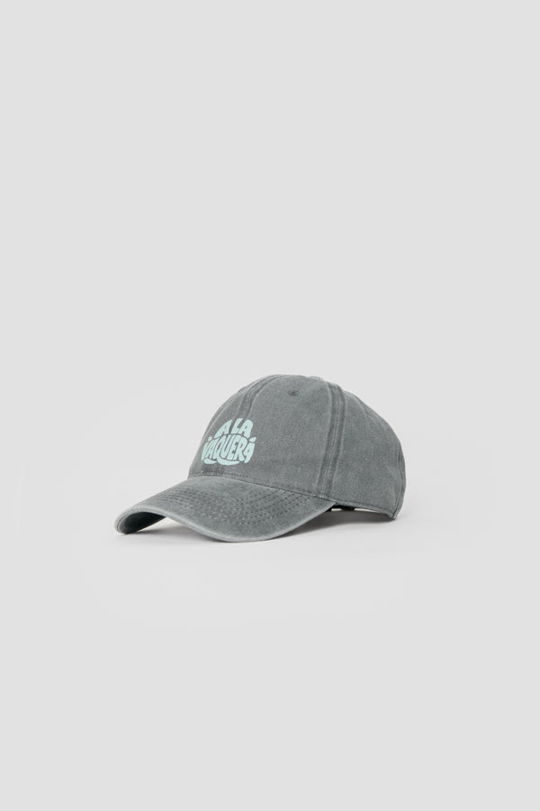 Gorra Lavada Letrero Gris