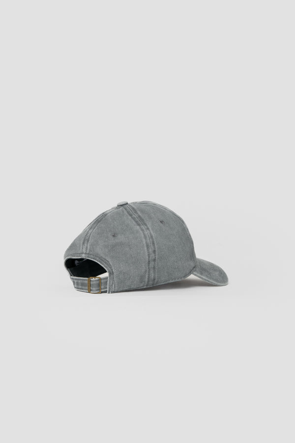 Gorra Lavada Letrero Gris