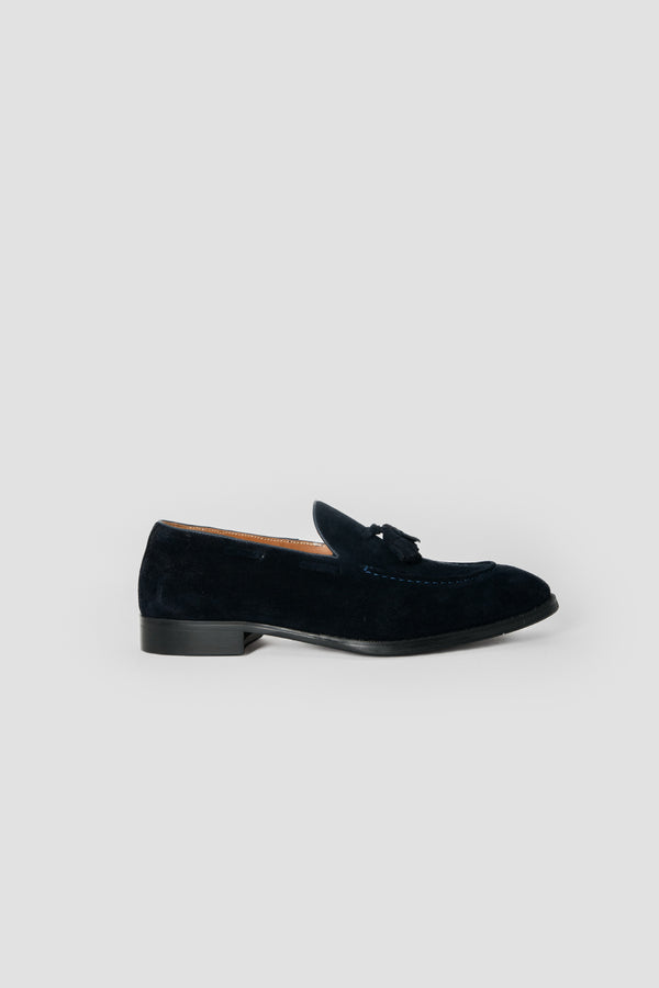 Mocasín Ante Borlas Marino