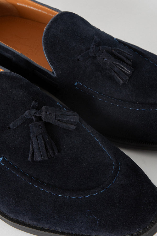 Mocasín Ante Borlas Marino