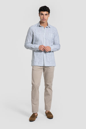 Guayabera Rayas Kaki