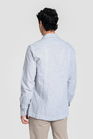 Guayabera Rayas Kaki