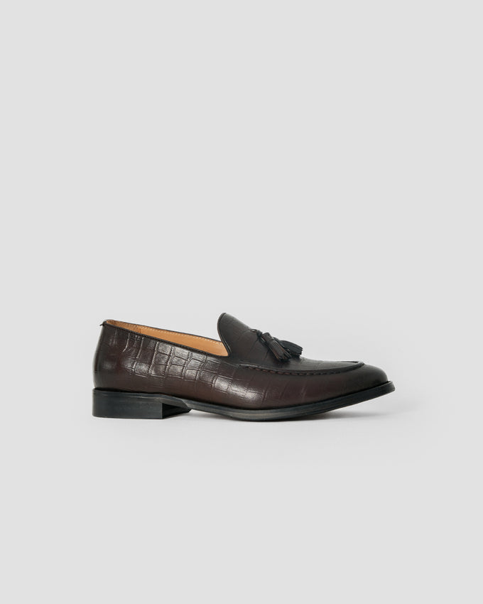 Mocasín Borlas Efecto Cocodrilo