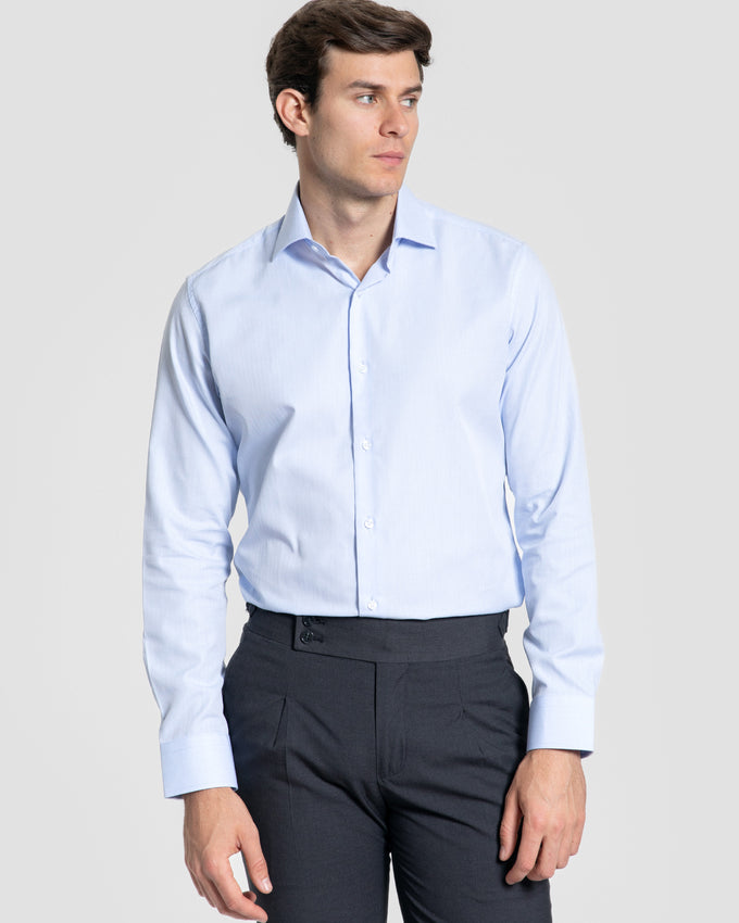 Camisa Vestir Espiga Celeste