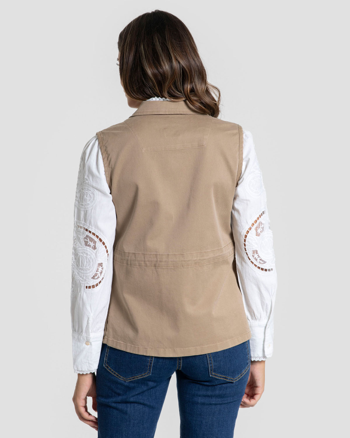 Chaleco Huelva Camel Mujer