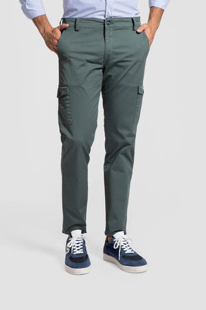 Chino estilo Cargo Verde Hoja