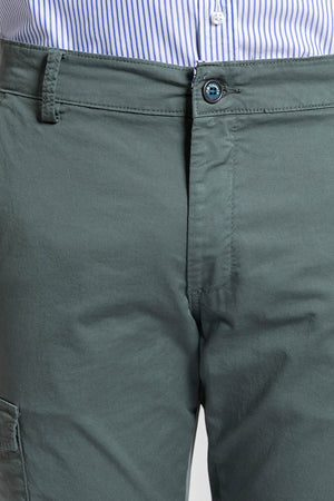 Chino estilo Cargo Verde Hoja