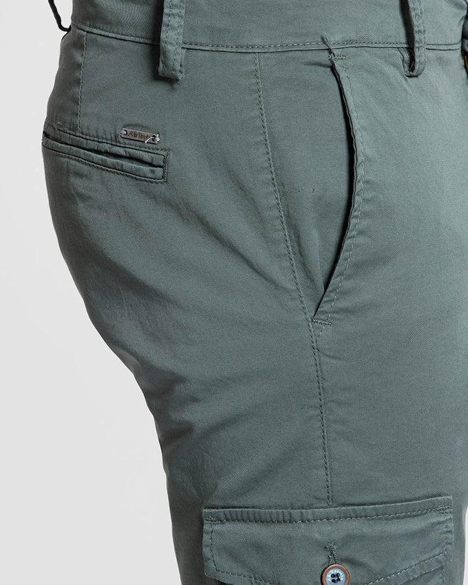 Chino estilo Cargo Verde Hoja