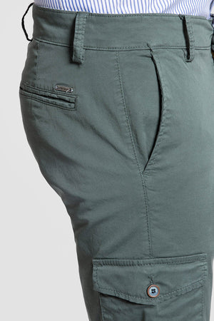 Chino estilo Cargo Verde Hoja