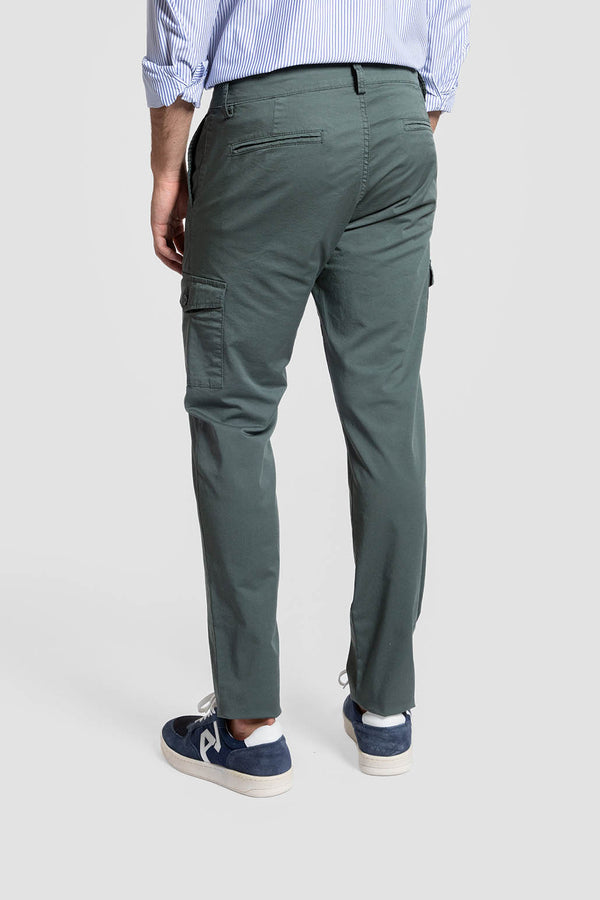 Chino estilo Cargo Verde Hoja